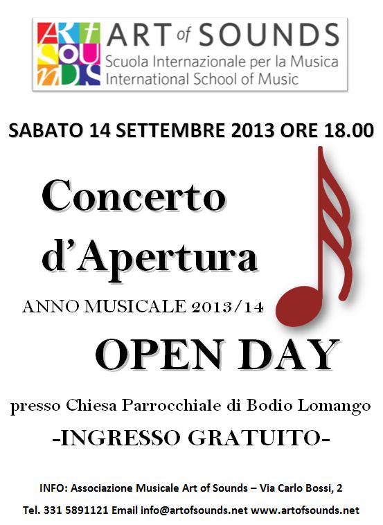Concerto 14 settembre 2013
